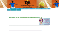 Desktop Screenshot of djk-tennis-mm.de